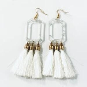 Acrylic Tassel Earrings